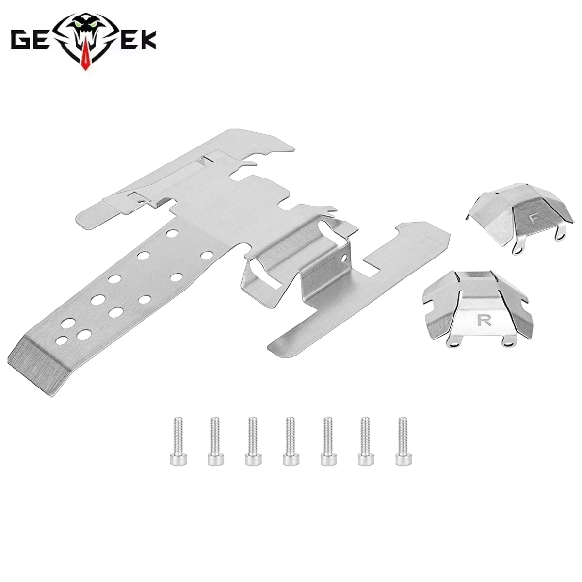 Rc Hobby Room - Edelstahl-Unterfahrschutz-Set für 1/10 RC Crawler Auto